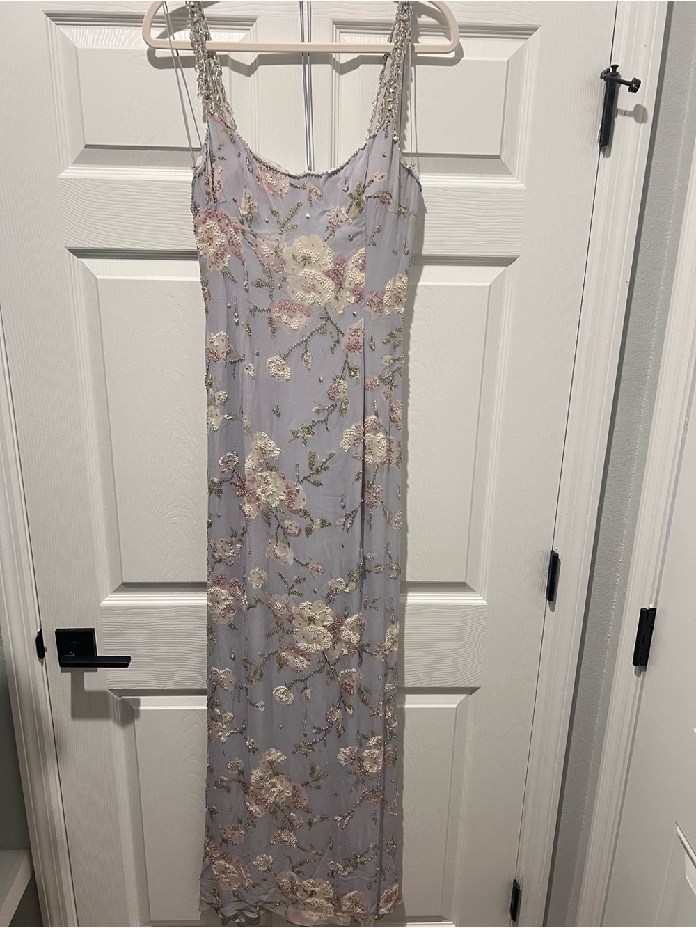 Vintage 1990s Victoria Royal Glass Beaded Gown